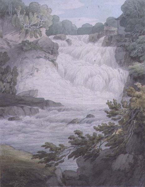Stonebyers Linn en el Clyde de John White Abbott