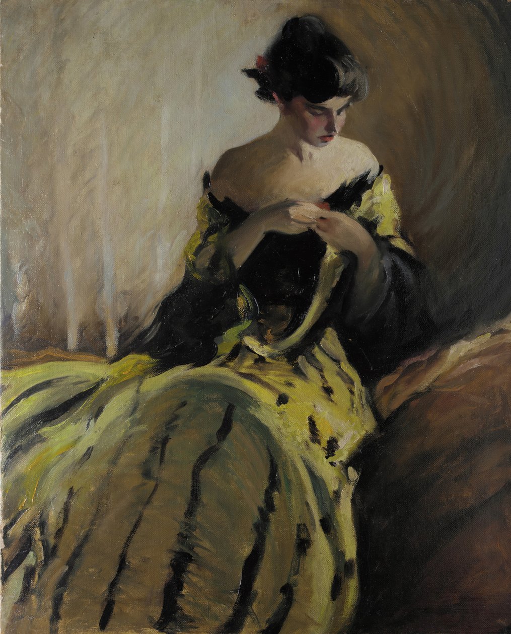 Estudio en negro y verde de John White Alexander