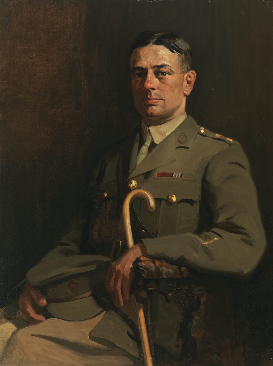 Retrato del Sargento G. H. Mullin, VC, 1914-19 de John William Beatty