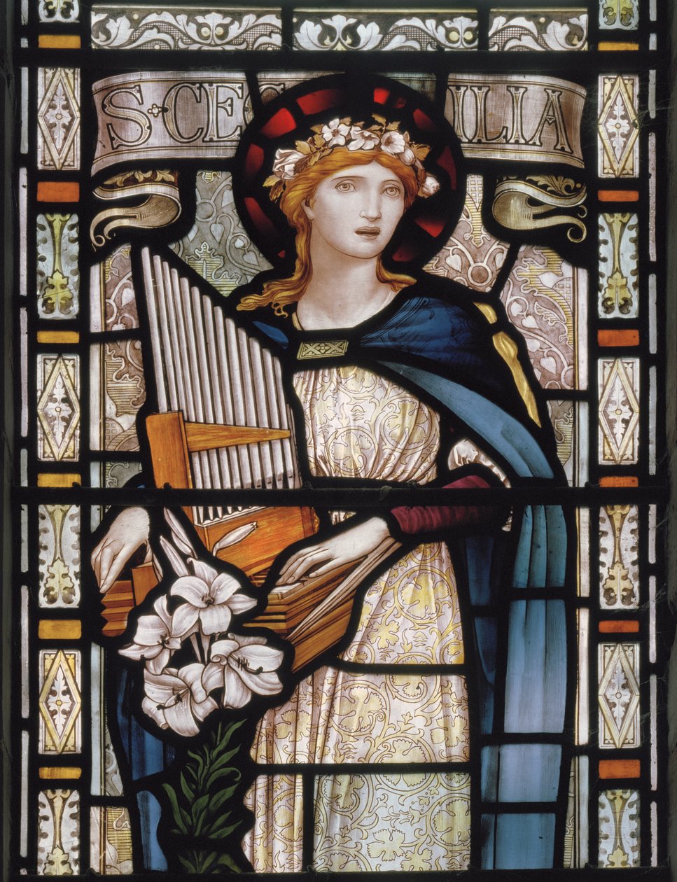 Santa Cecilia, 1890 de John William Brown