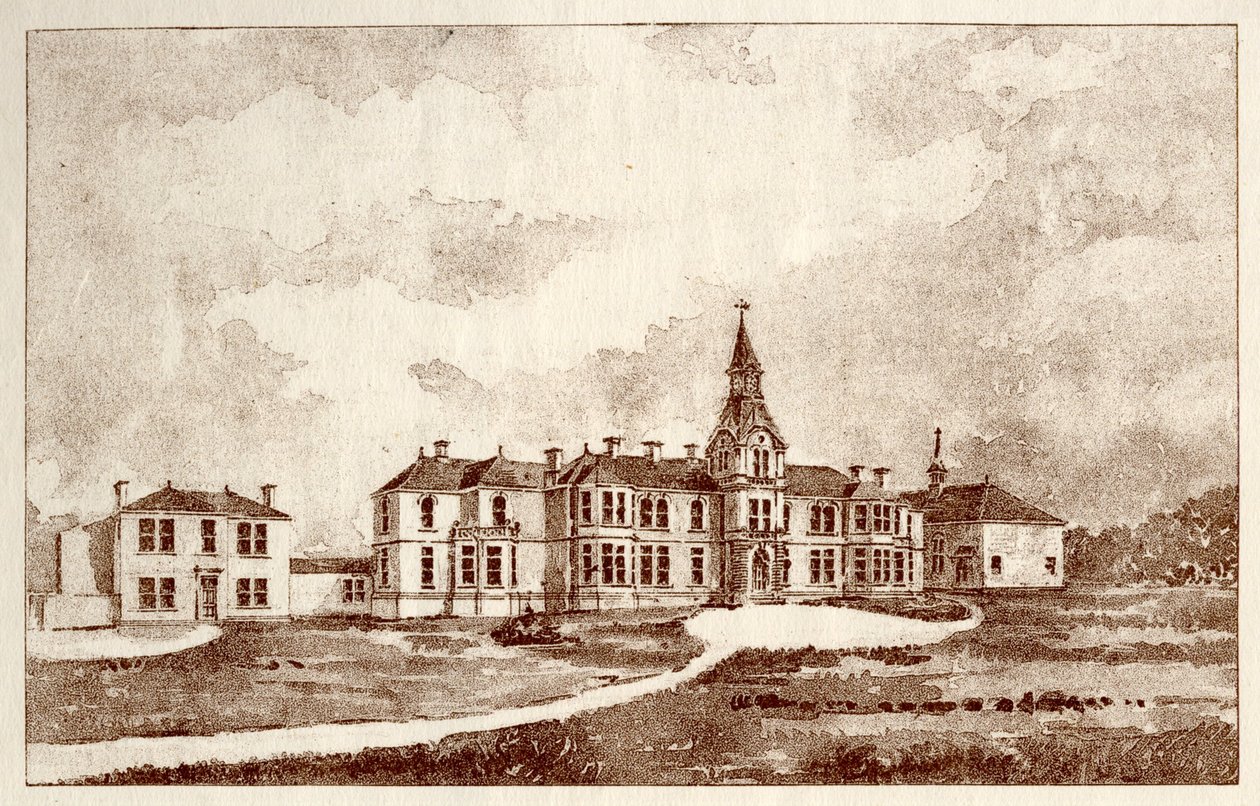 El Asilo de Lunáticos de Newcastle upon Tyne, Coxlodge, c.1829 de John William Dyson