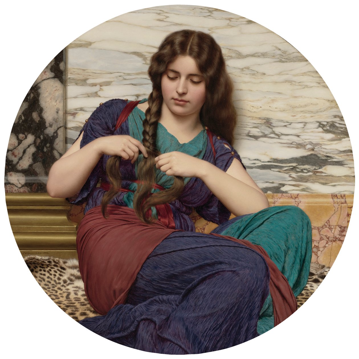 Una tarea agradable de John William Godward