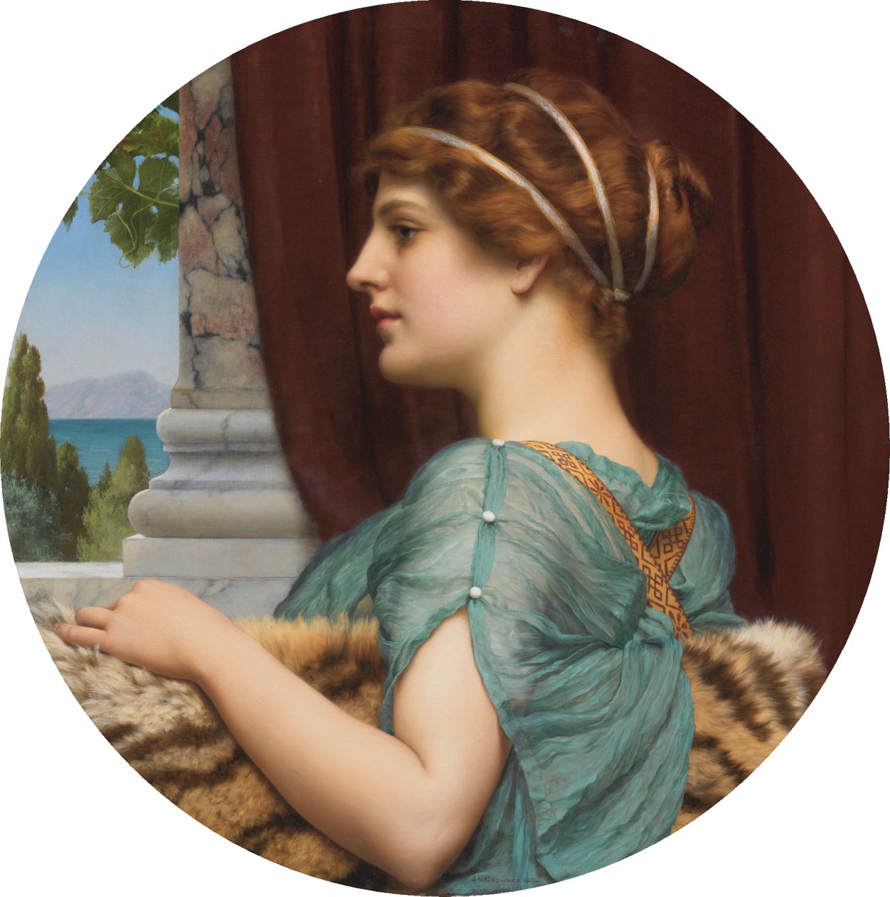 Una dama pompeyana de John William Godward