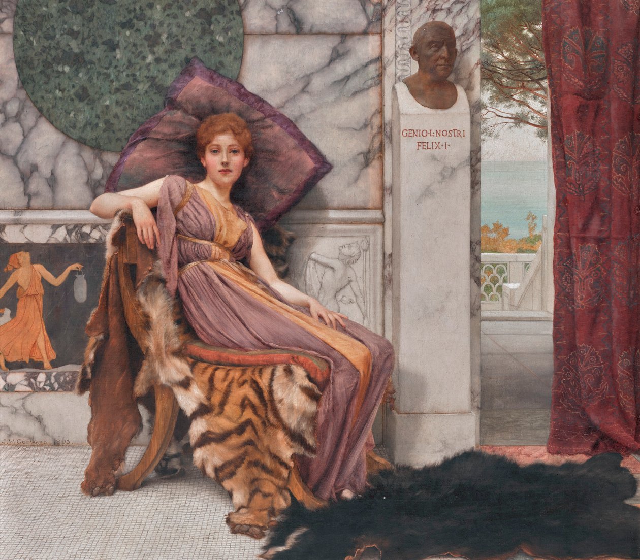 El Dolce Far Niente (1893) de John William Godward
