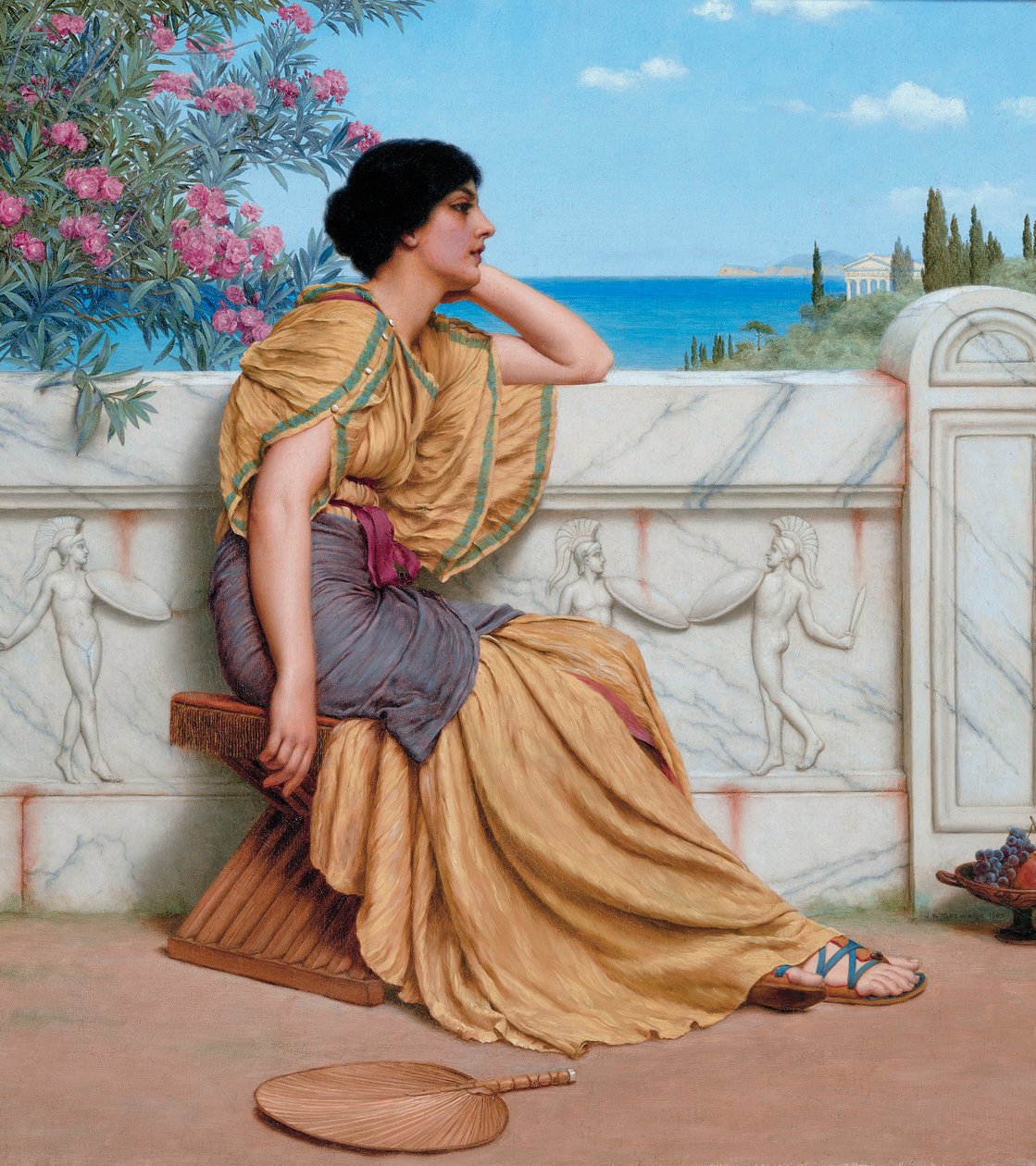 Horas de ocio, por John William Godward de John William Godward