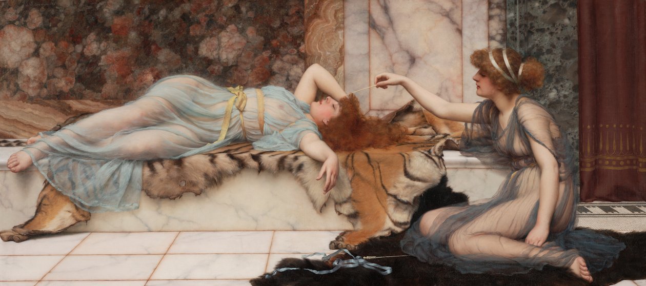 Travieso y Reposo de John William Godward