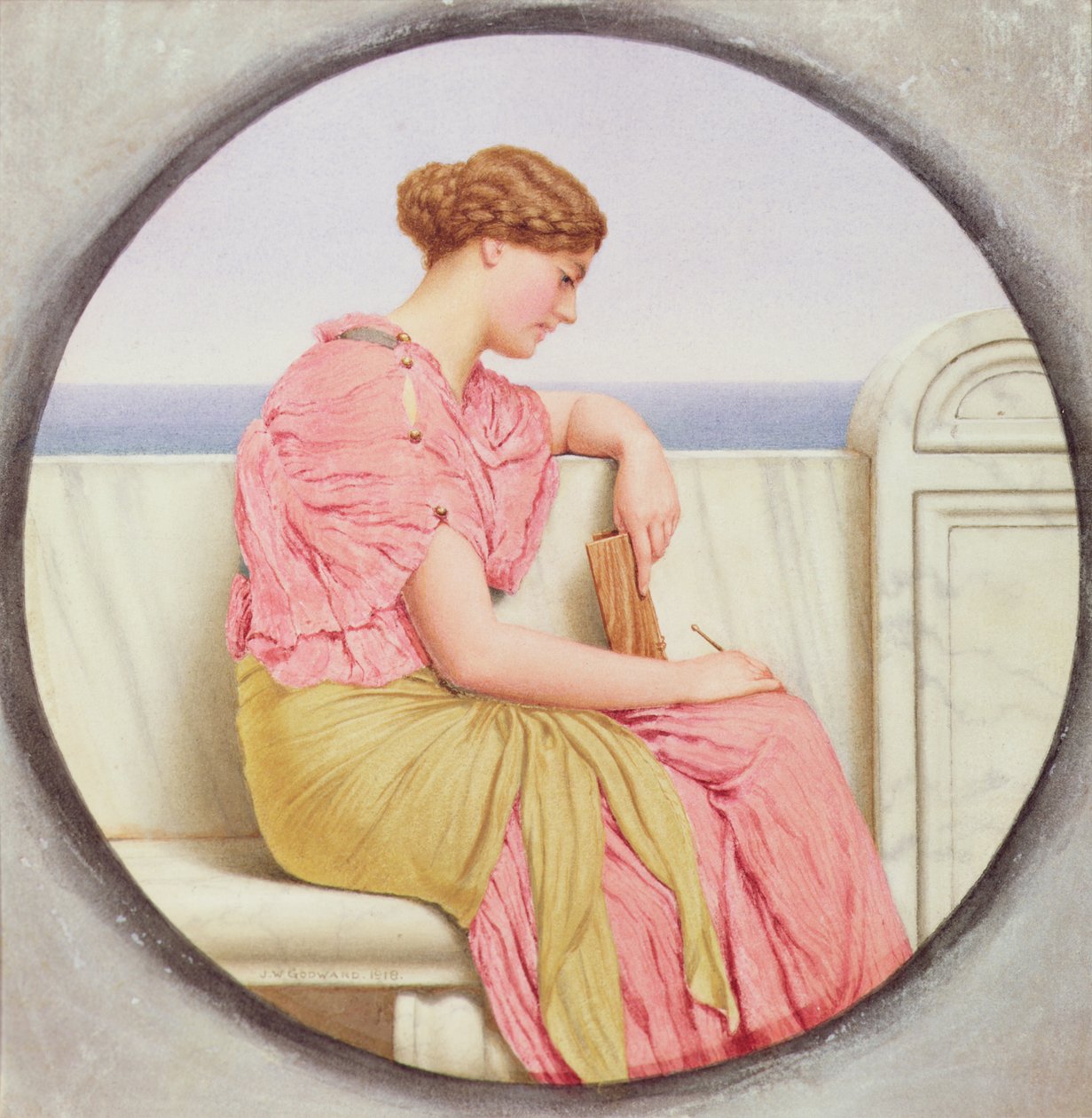 Reflejos, 1918 de John William Godward