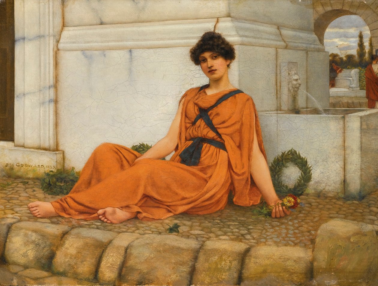 Repose, la florista de John William Godward