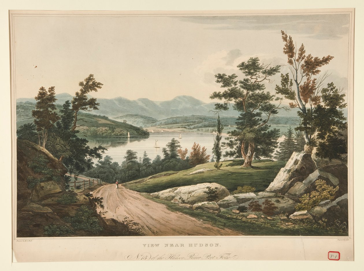 Ver cerca de Hudson / # 15 de la cartera del río Hudson de John William Hill