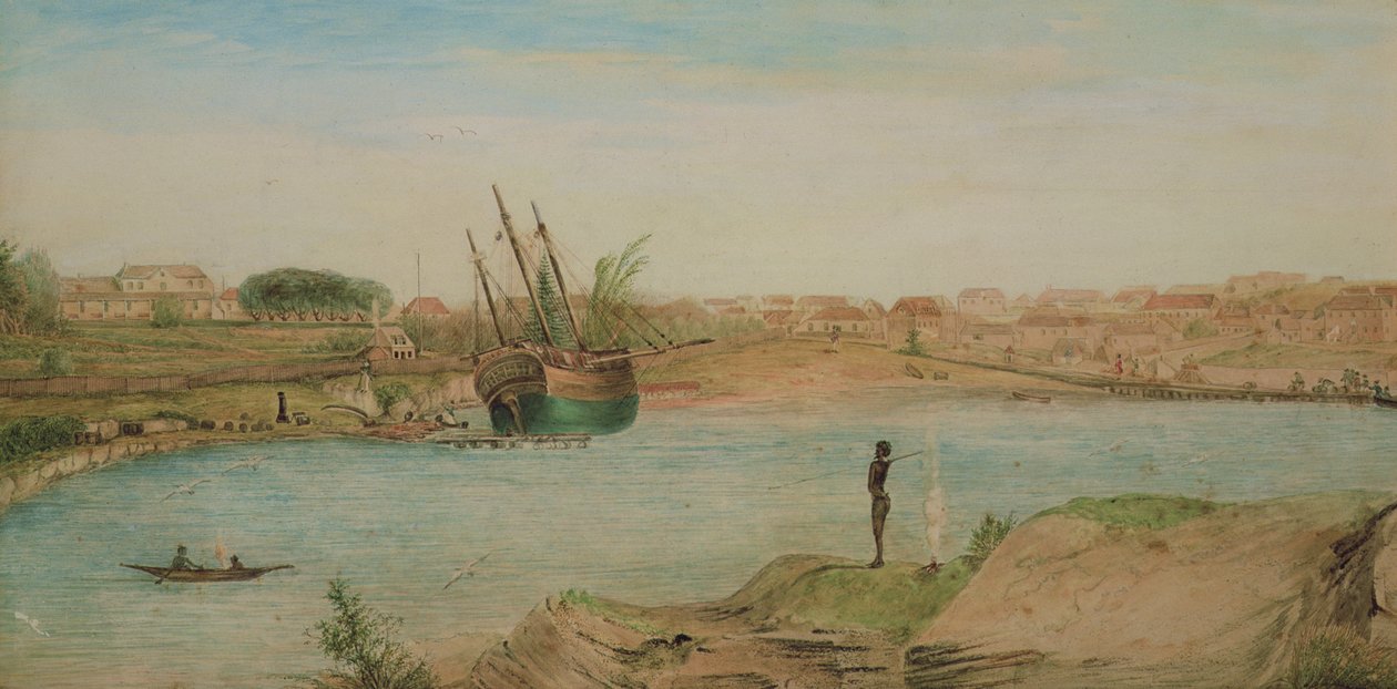 Sydney Cove, cabeza de la cala, 1808 de John William Lewin
