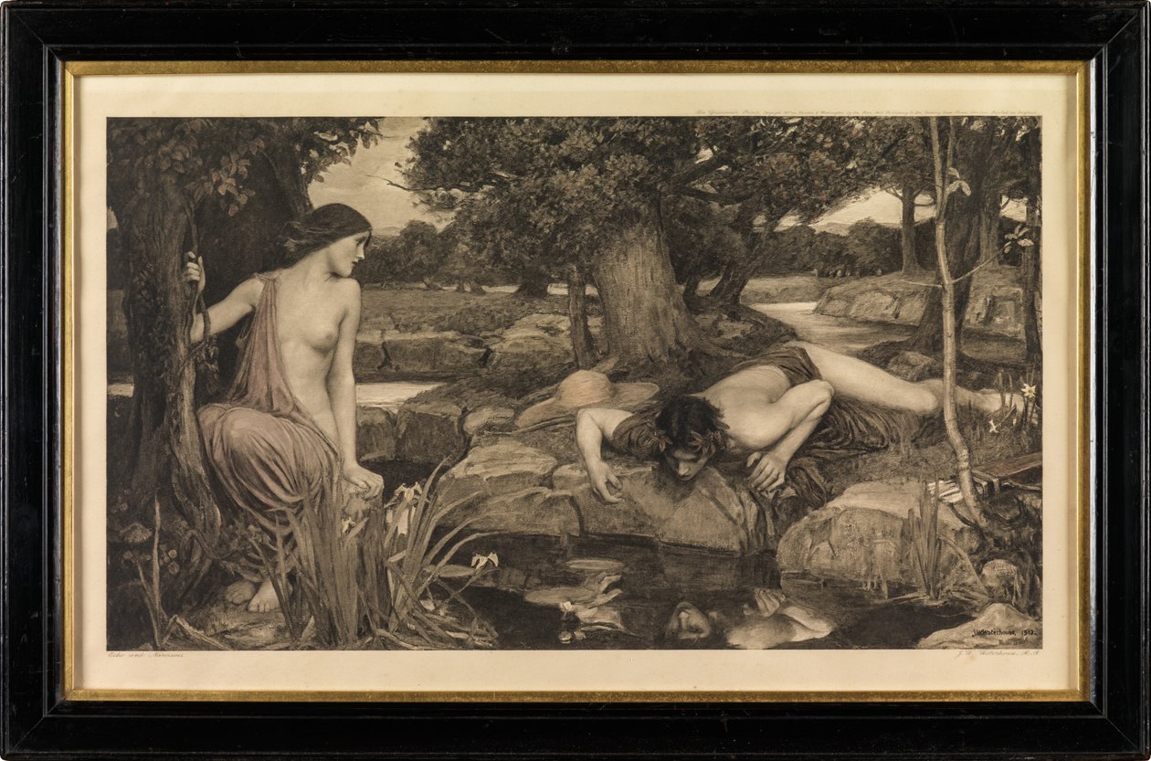 Eco y Narciso de John William Waterhouse