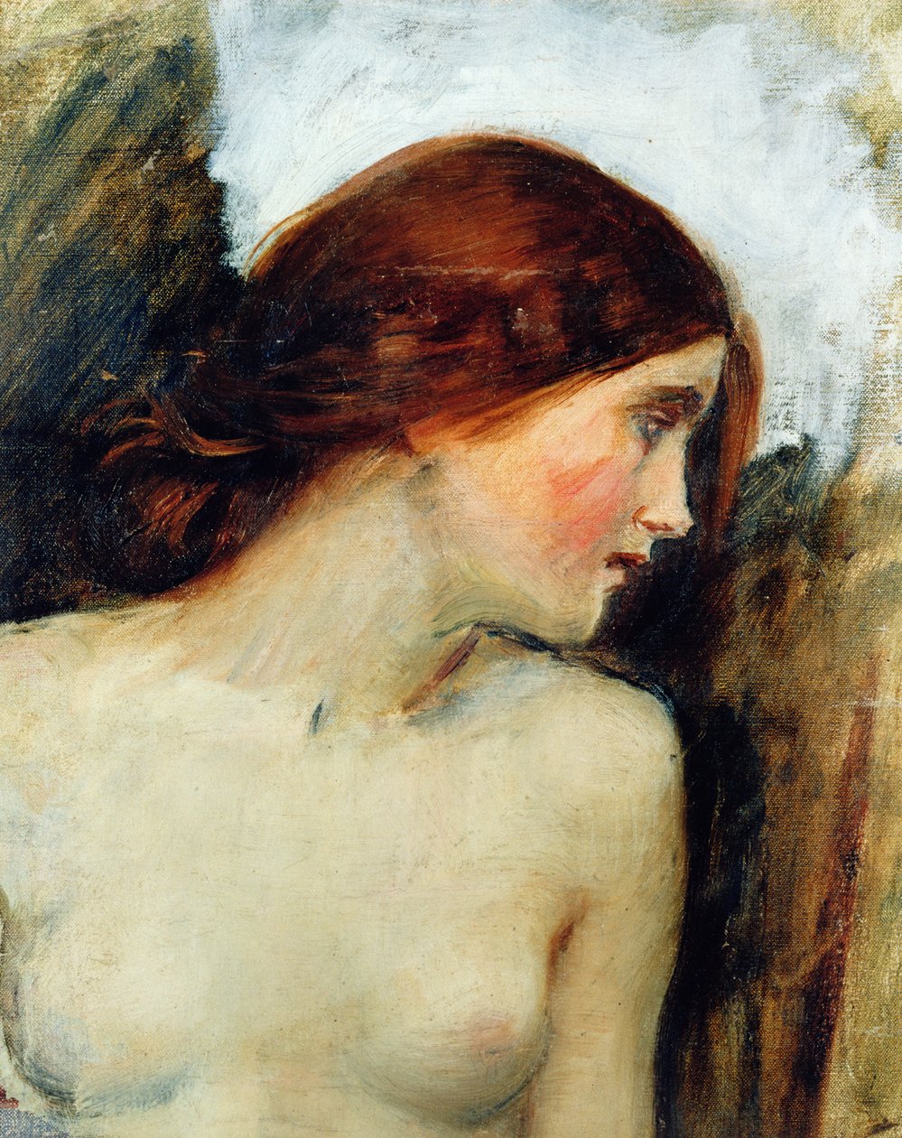 Estudio para la Cabeza de Eco, c.1903 de John William Waterhouse