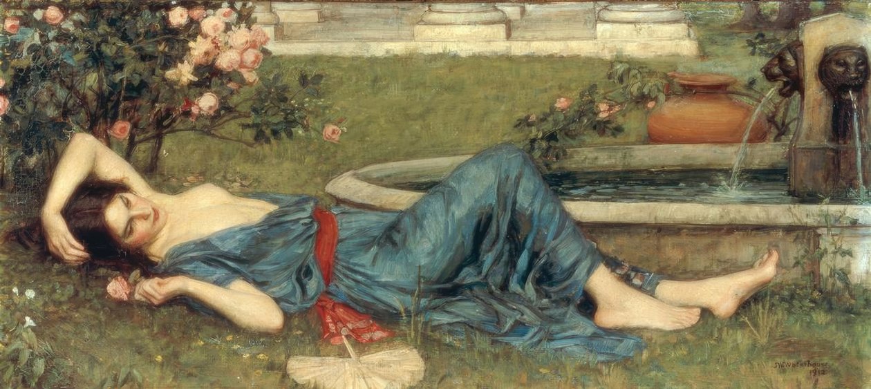 Dulce verano de John William Waterhouse