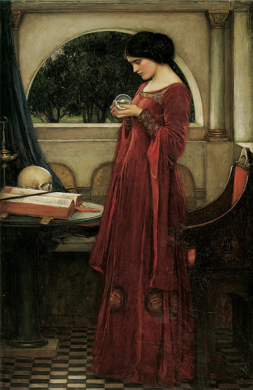 La bola de cristal de John William Waterhouse