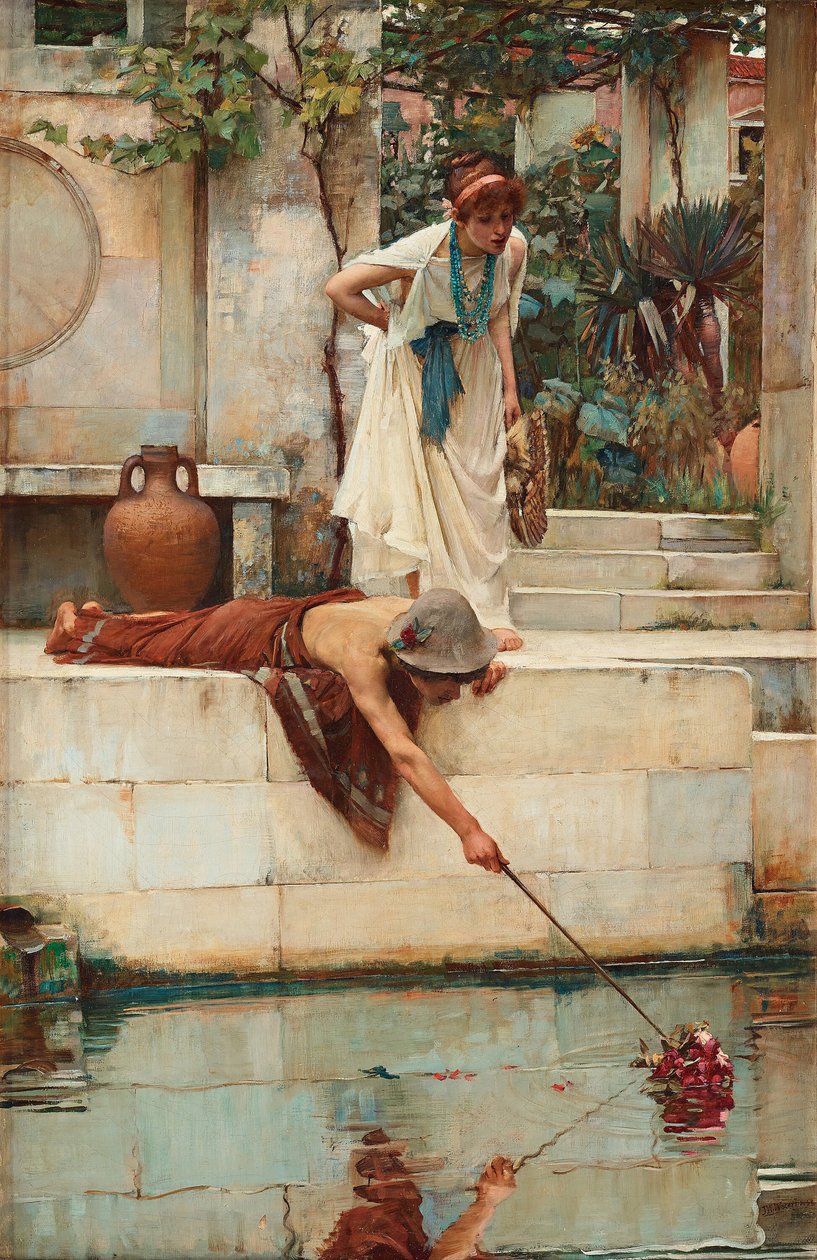 El rescate, c. 1890 de John William Waterhouse