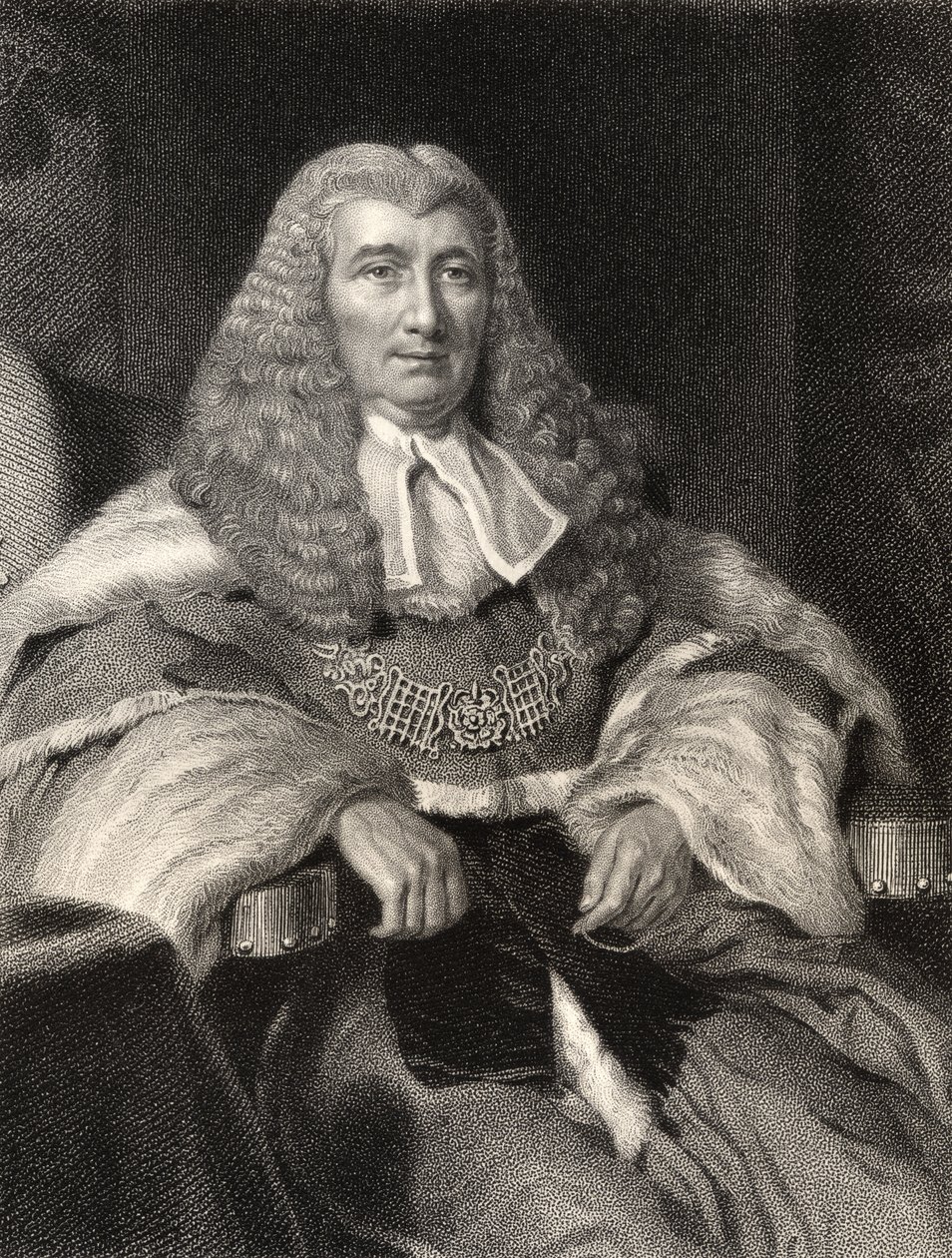 Charles Abbott, 1er Barón Tenterden, grabado por W. Holl, de 