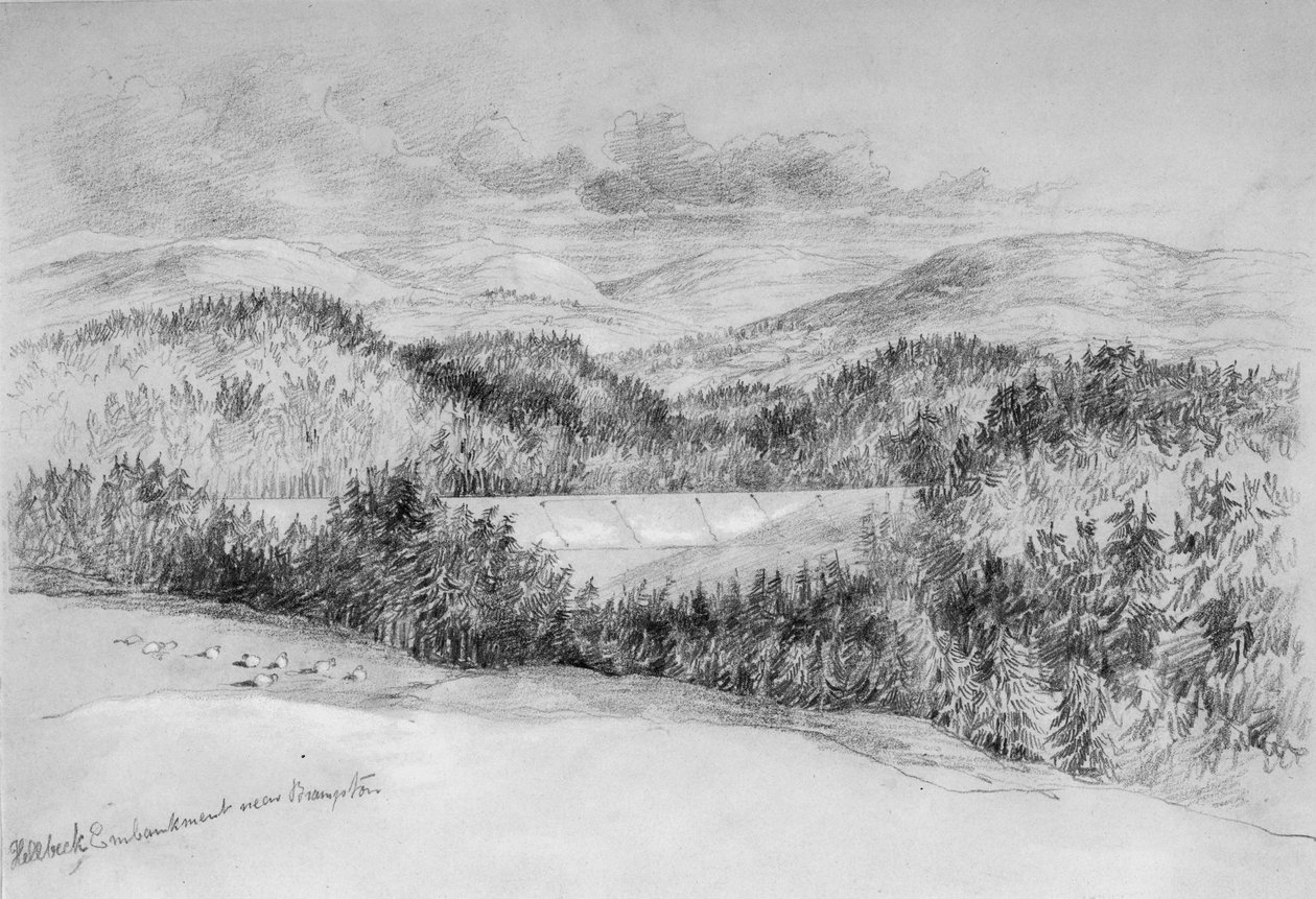 Terraplén de Hillbeck cerca de Brampton de John Wilson Carmichael