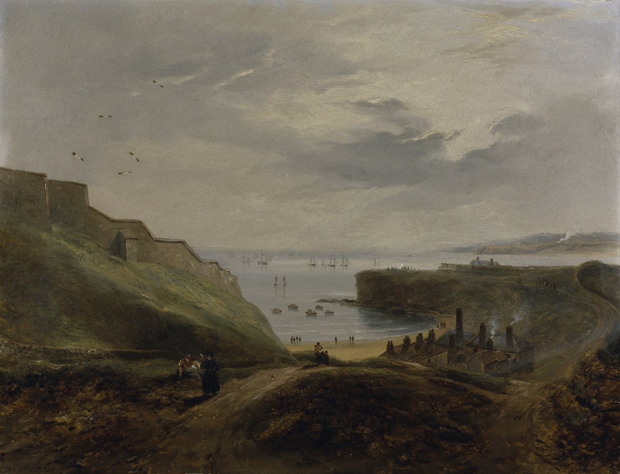 Haven del Prior, Tynemouth - Amanecer de John Wilson Carmichael