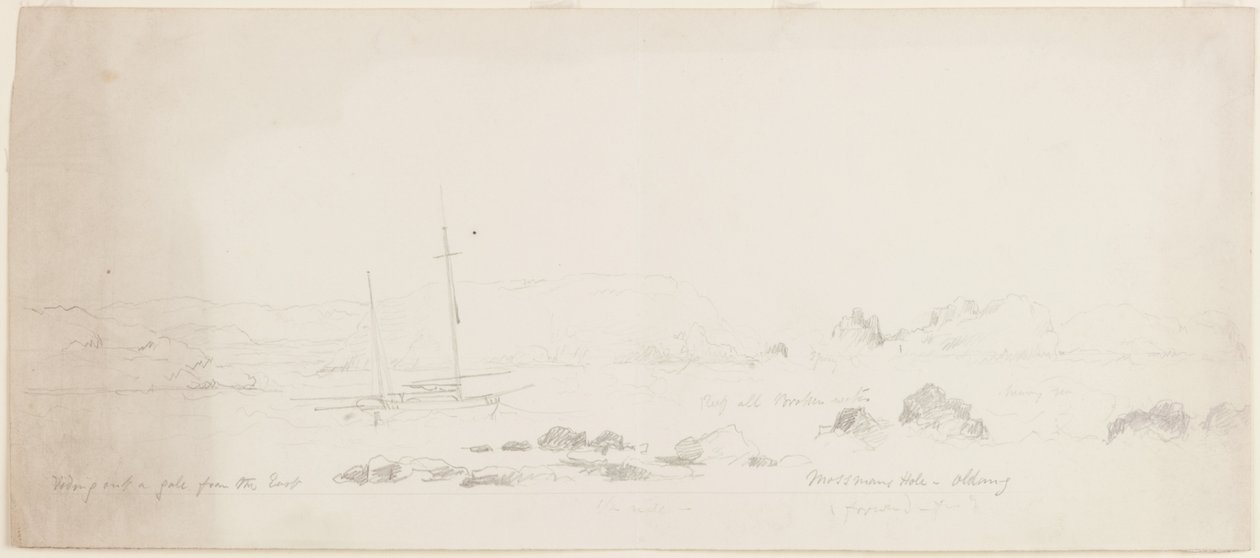 Capear un temporal desde el este Mossmans Hole-Oldang de John Wilson Carmichael