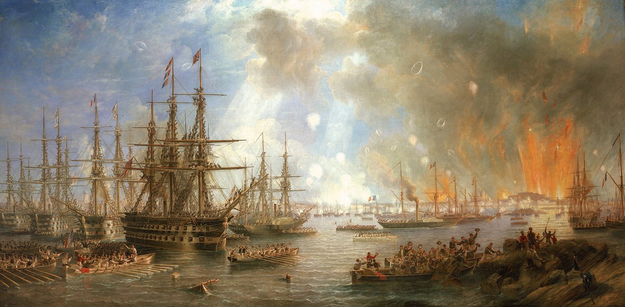 Bombardeo de Sveaborg (Finlandia), 9 de agosto de John Wilson Carmichael
