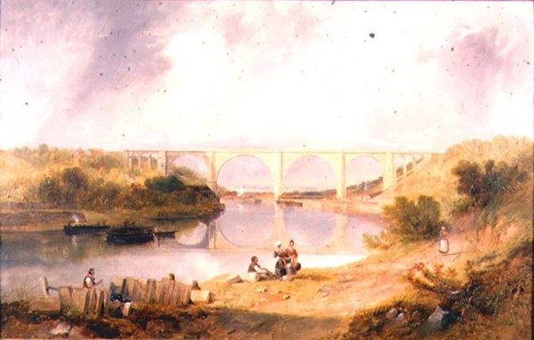 Puente Victoria sobre el río Wear de John Wilson Carmichael