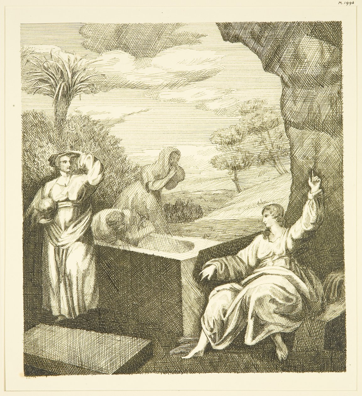 Retablo de Hogarth - Ángel en la tumba de John Withers
