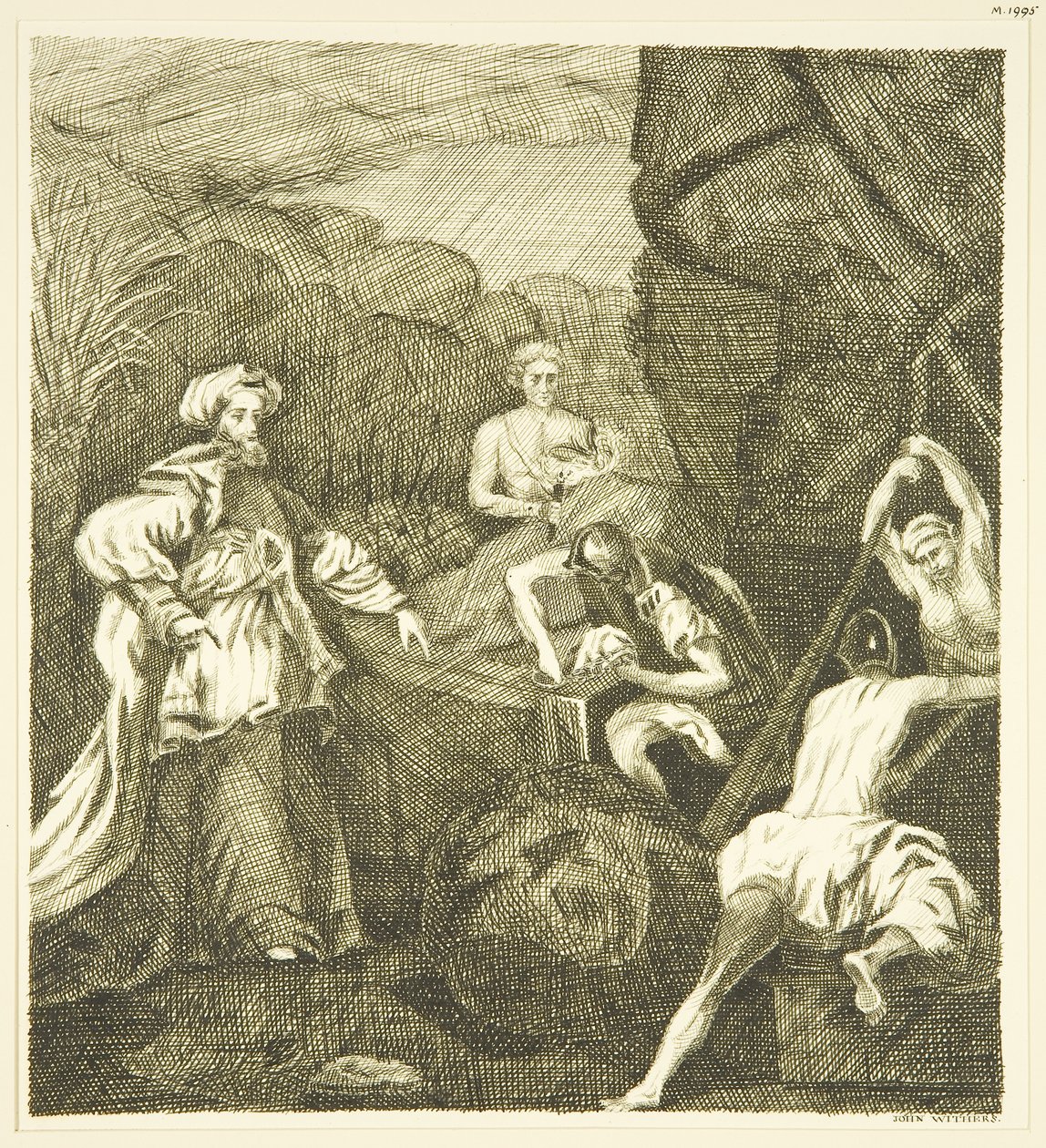 Retablo de Hogarth - Sellando la tumba de John Withers