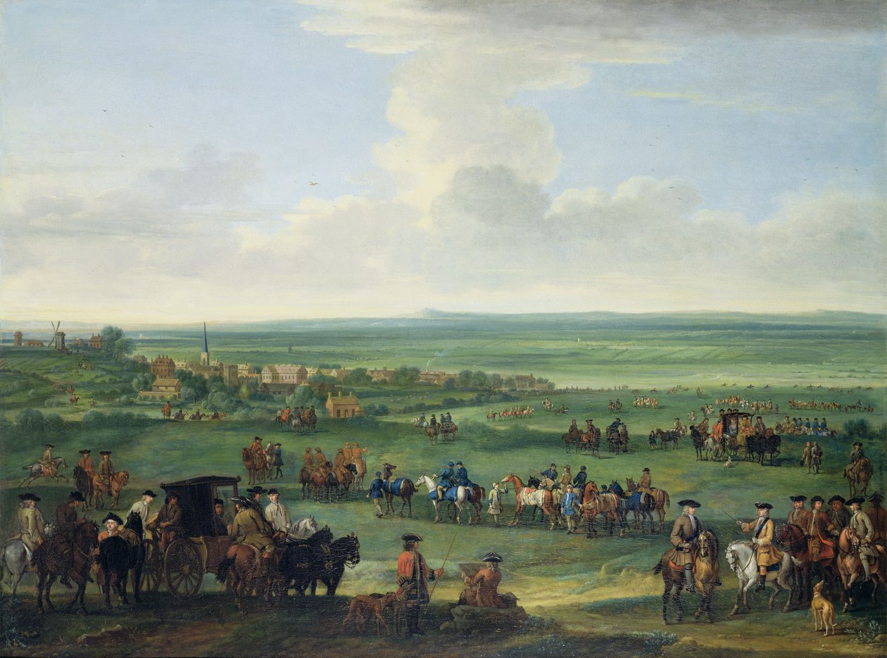 Jorge I (1660-1727) en Newmarket, 4 o 5 de octubre de 1717, c.1717 de John Wootton