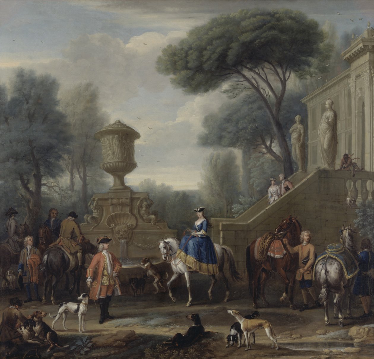 Preparativos para la caza, c.1740-50 de John Wootton