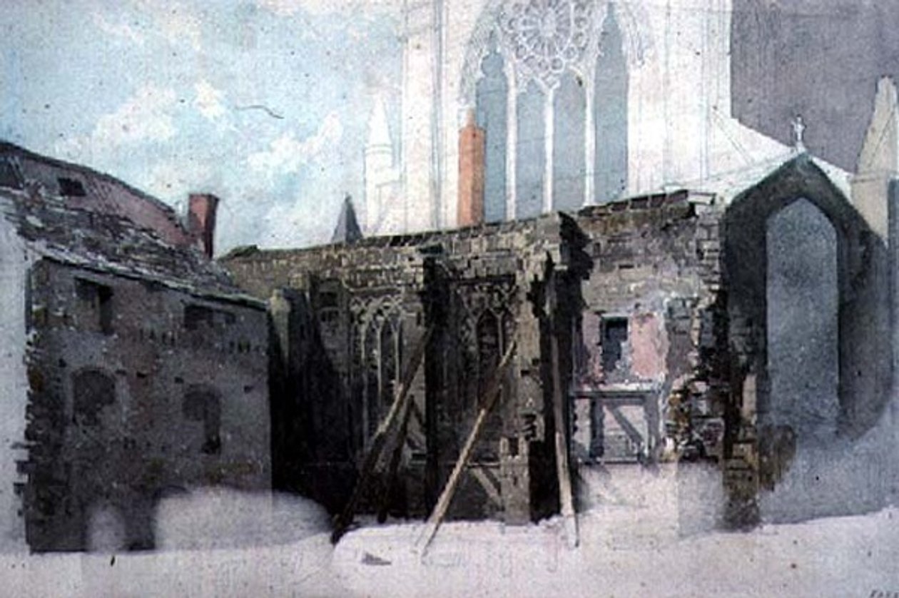 Un boceto arquitectónico de John Wykeham Archer