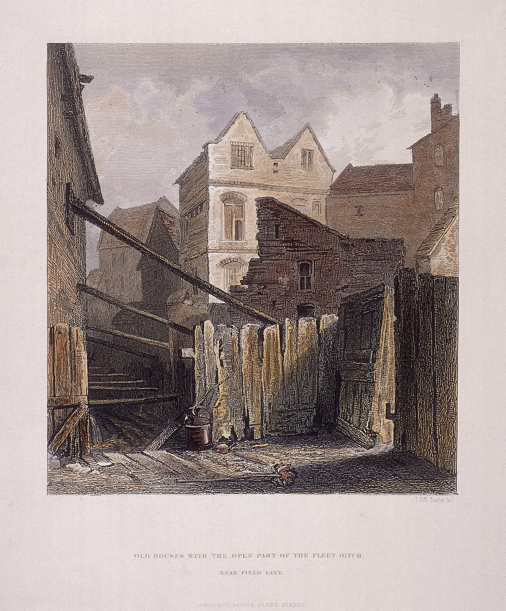 Río Fleet, Londres, 1851 de John Wykeham Archer