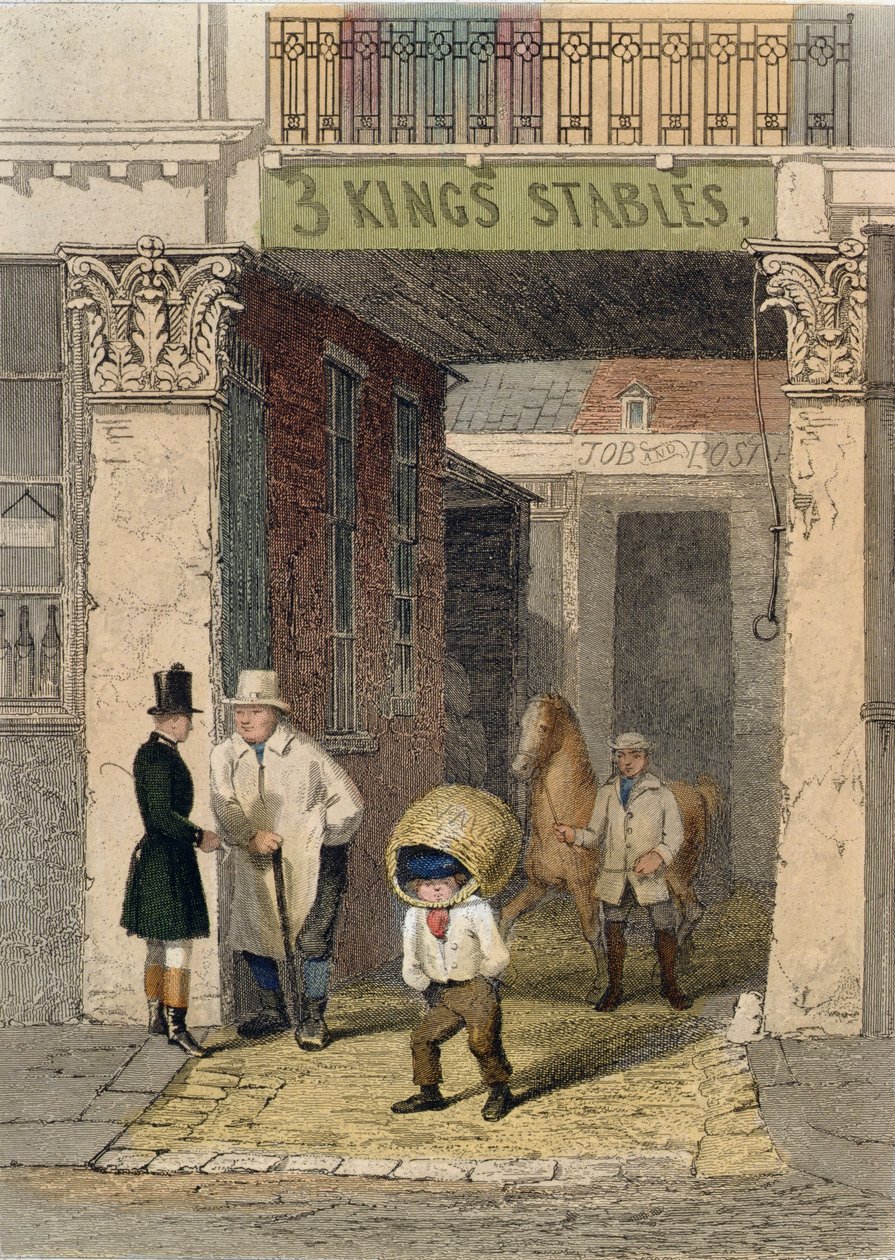 Restos de la Casa Clarendon, Tres Establos de Reyes, Piccadilly, de 