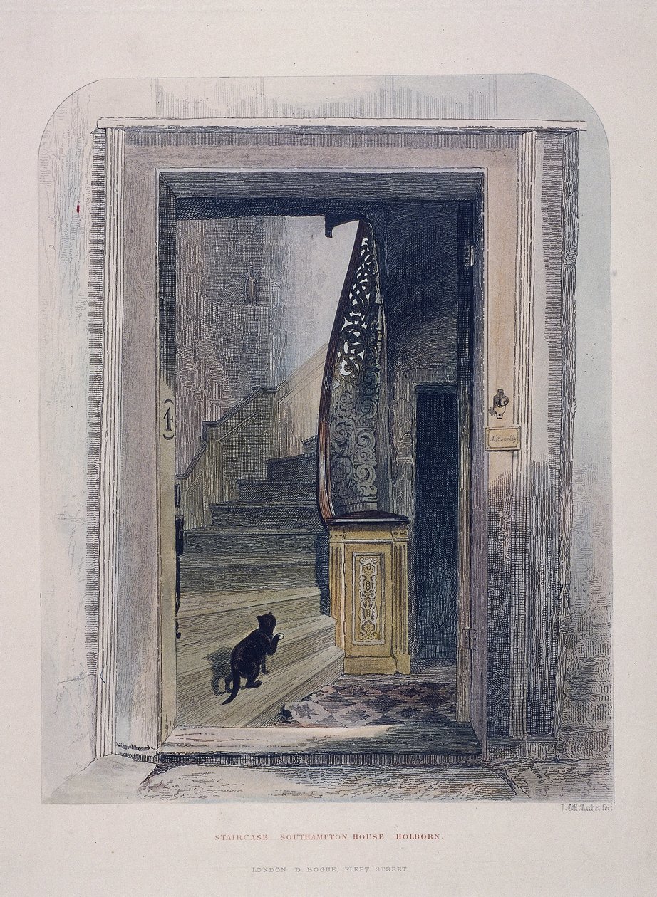 Casa Southampton, Chancery Lane, Londres, 1851 de John Wykeham Archer