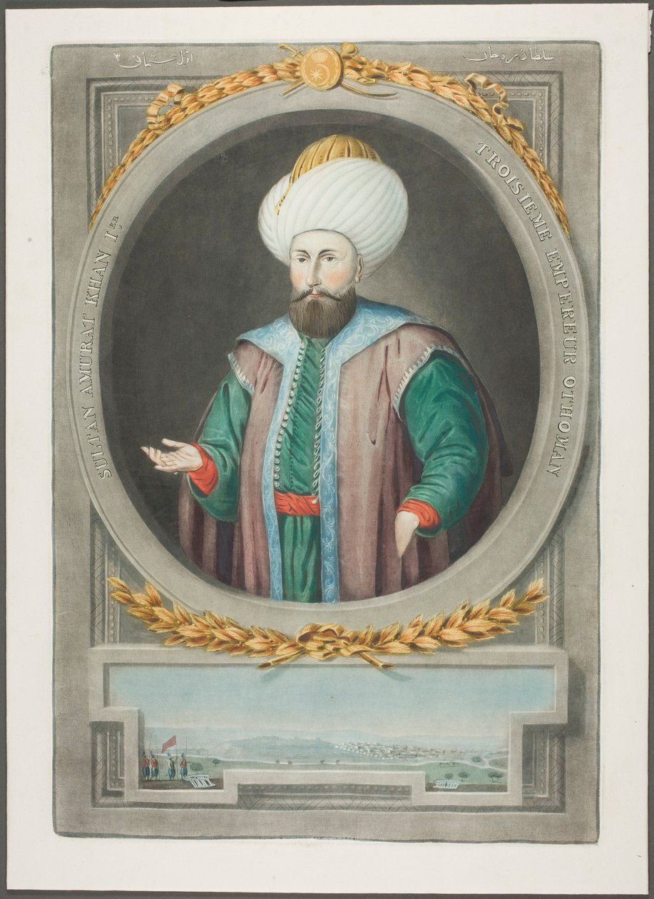 Amurat Kahn I, de Retratos de los emperadores de Turquía de John Young