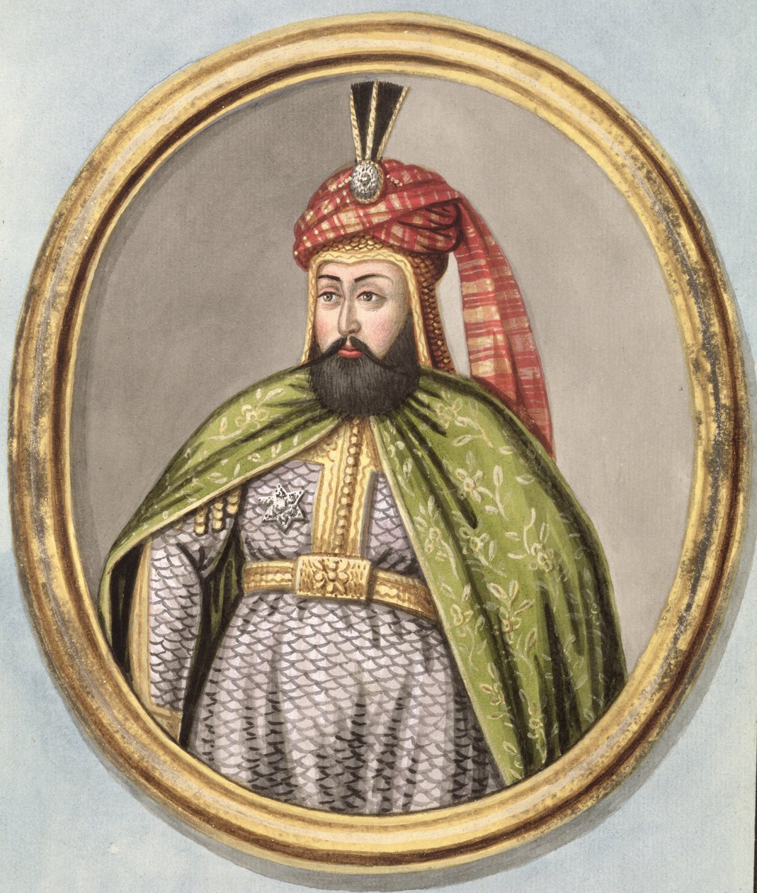 Amurath (Murad) IV (1612-1640), sultán entre 1623 y 1640, de «Serie de retratos de los emperadores de Turquía». de John Young