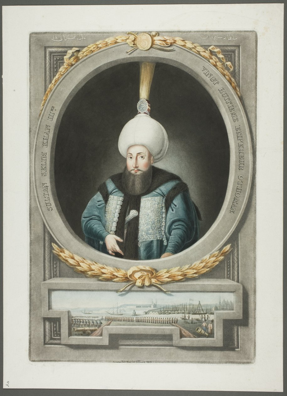 Selim Kahn III, de Retratos de los Emperadores de Turquía de John Young
