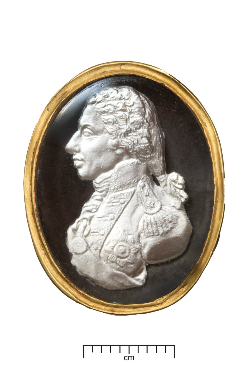 Anillo de oro del almirante Lord Nelson, c.1820 (oro y sulfuro) de John after De Vaere