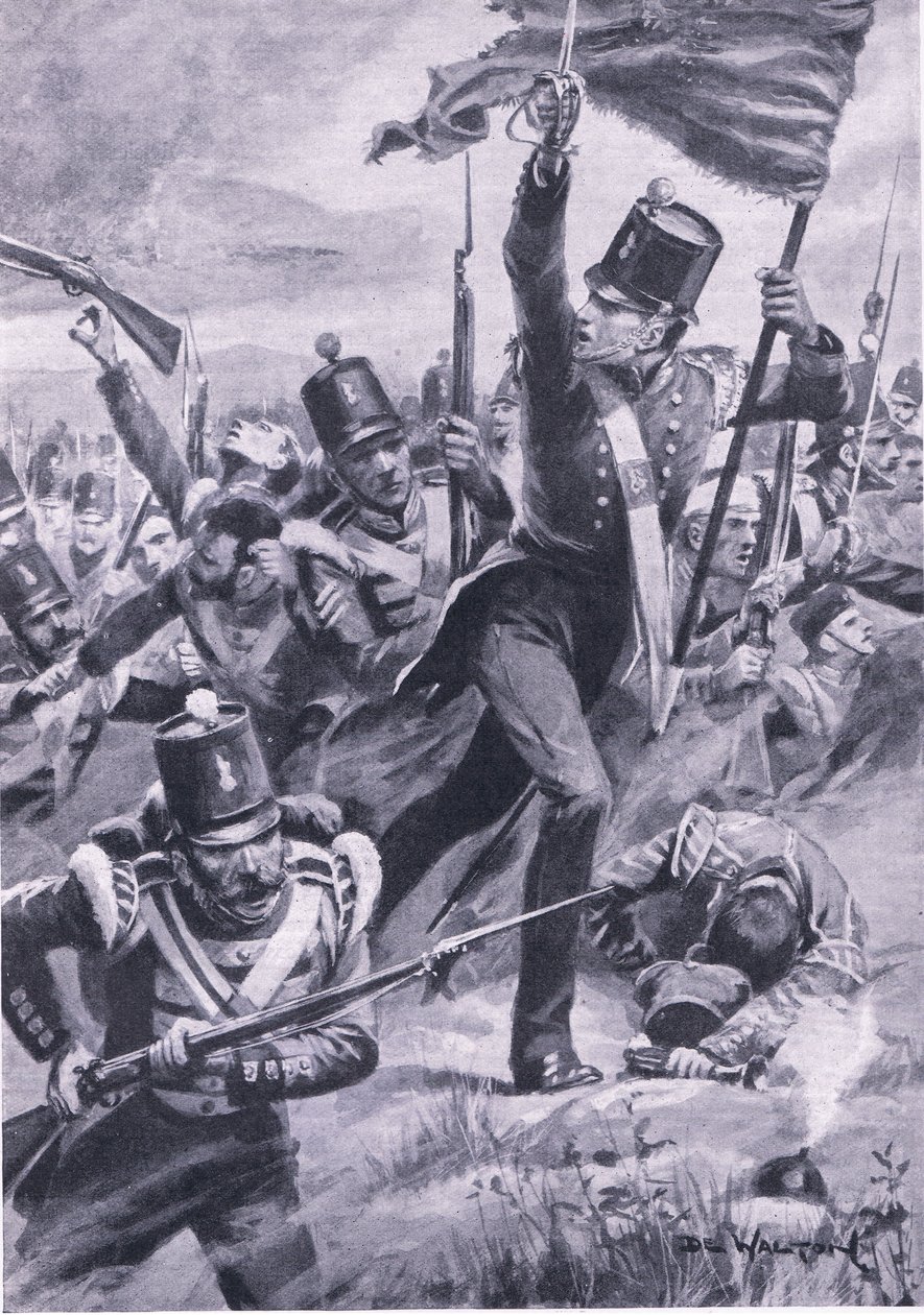 El avance de la División Ligera en Alma, 20 de septiembre de 1854, ilustración de 