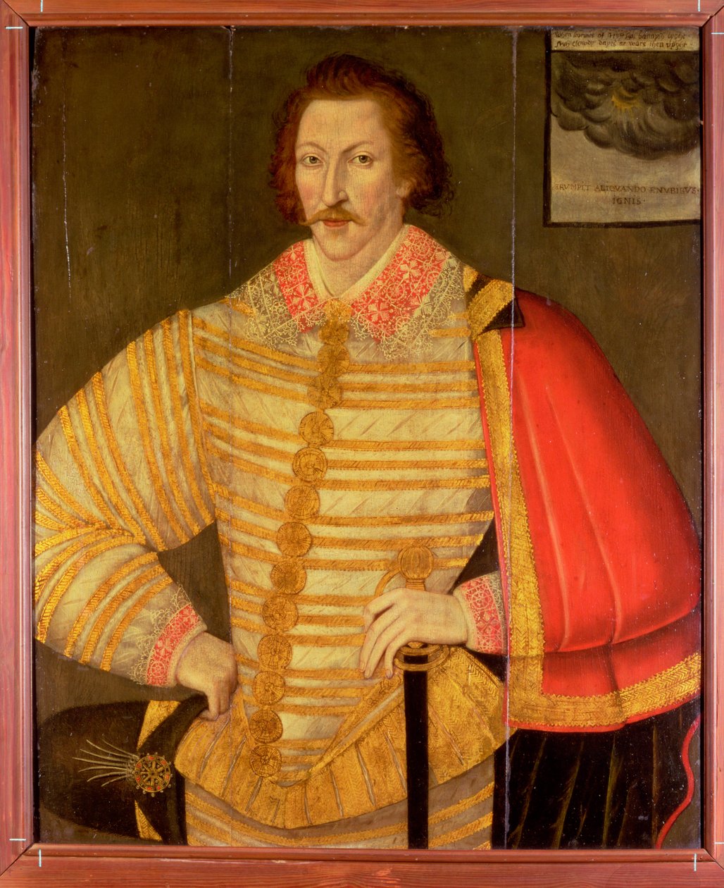 Retrato de un caballero, se cree que es el navegante inglés Thomas Cavendish de John the Younger Bettes