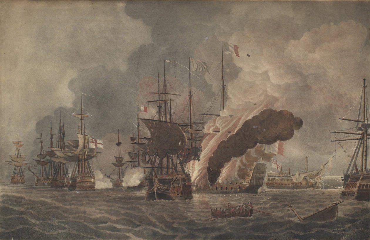 La Batalla del Nilo de John william Edy