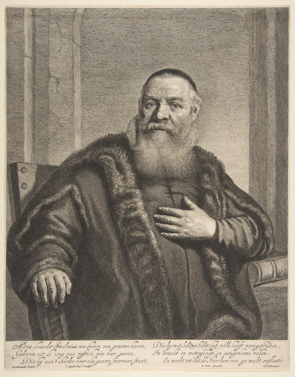 Retrato de Eleazor Swalmius de Jonas Suyderhoef