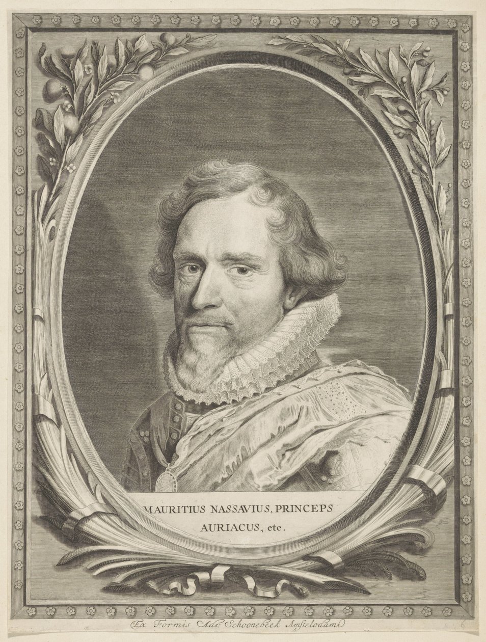 Retrato de Maurits, Príncipe de Orange Comités Nassovia (título de la serie) de Jonas Suyderhoef