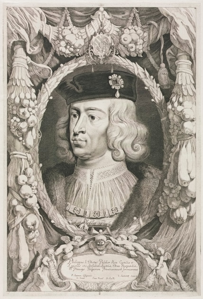 Los duques de Borgoña: No. 8. Retrato de Felipe I el Hermoso de Castilla de Jonas Suyderhoef