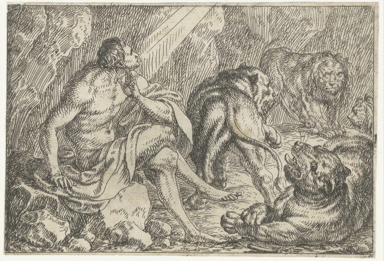 Daniel en el foso de los leones de Jonas Umbach