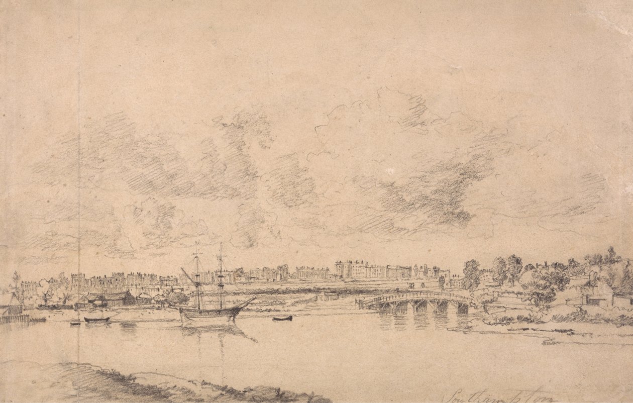 Southampton y Northam desde el río Itchen de Jonathan Fisher