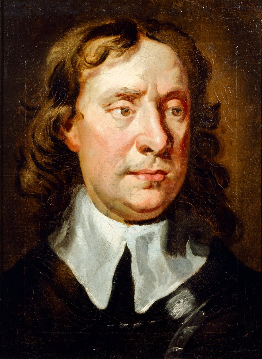 Retrato de Oliver Cromwell (óleo sobre lienzo) de Jonathan Richardson