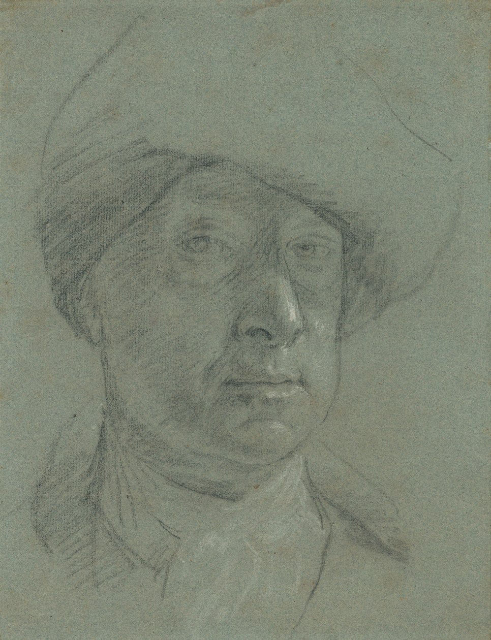 Autorretrato con sombrero de paño de Jonathan Richardson the Elder