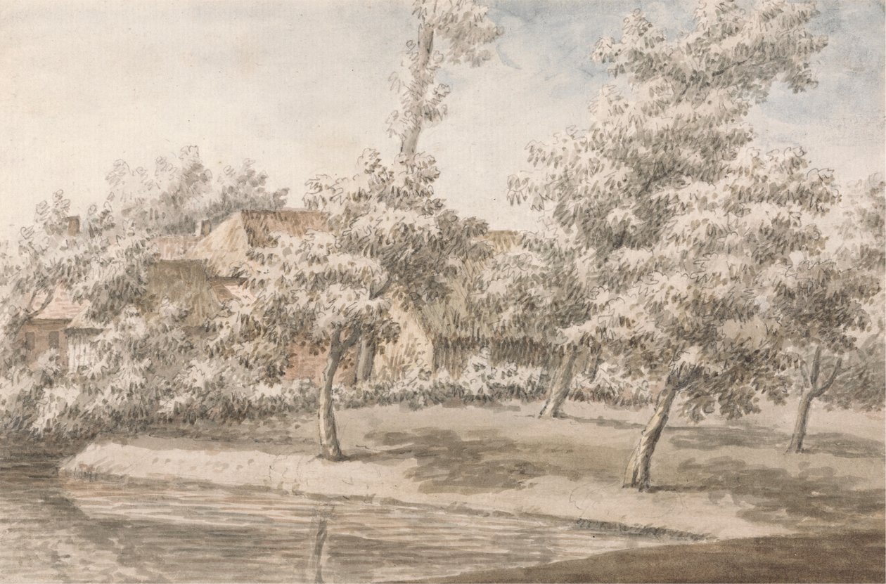 Un huerto junto a un arroyo de Jonathan Skelton