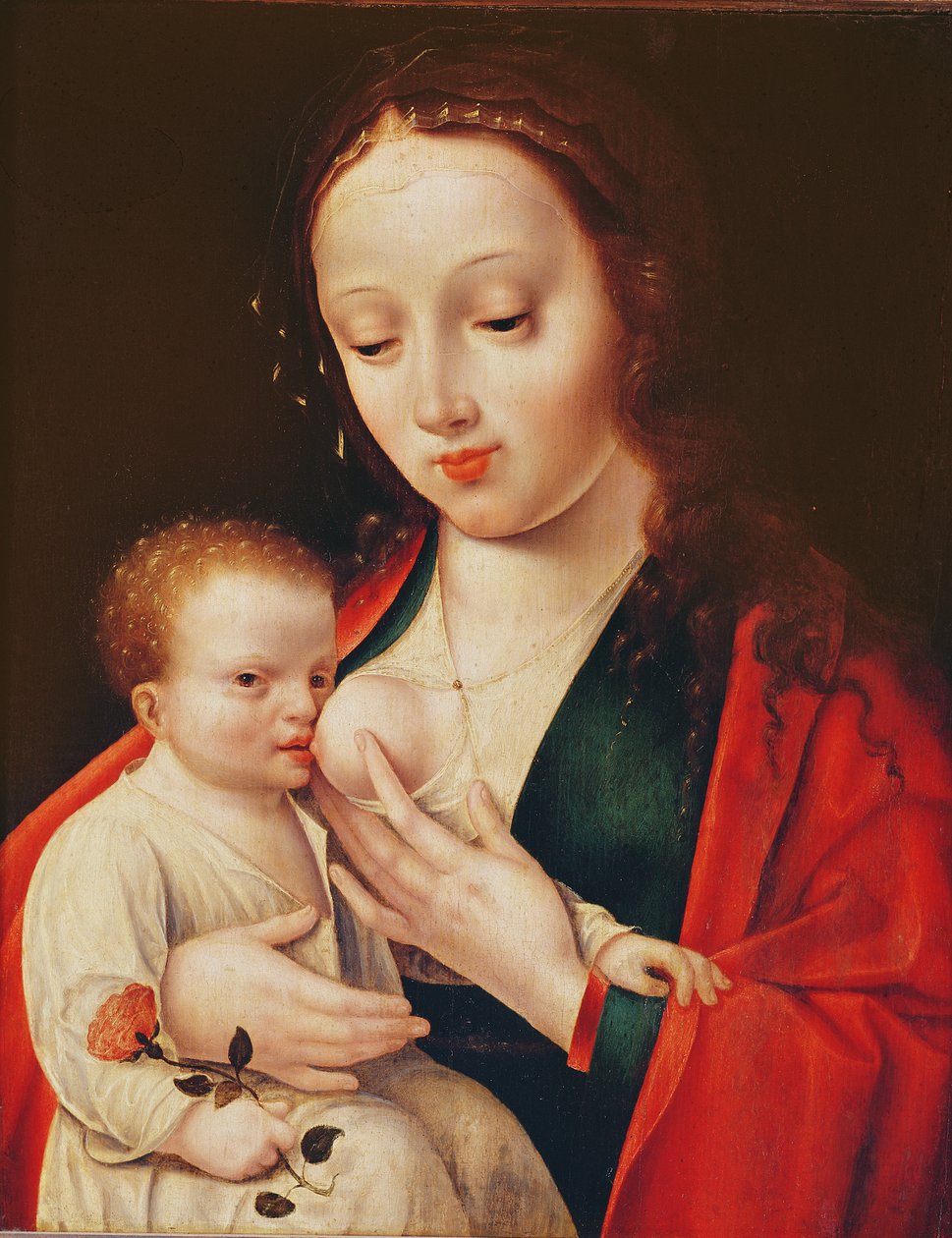 La Virgen Amamantando al Niño Cristo de Joos van Cleve