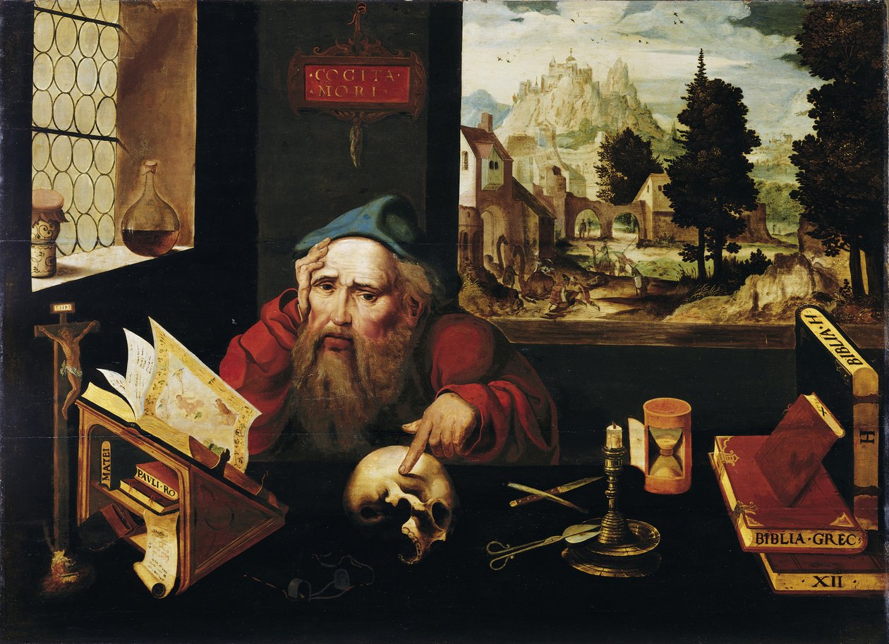 San Jerónimo en su celda de Joos van Cleve